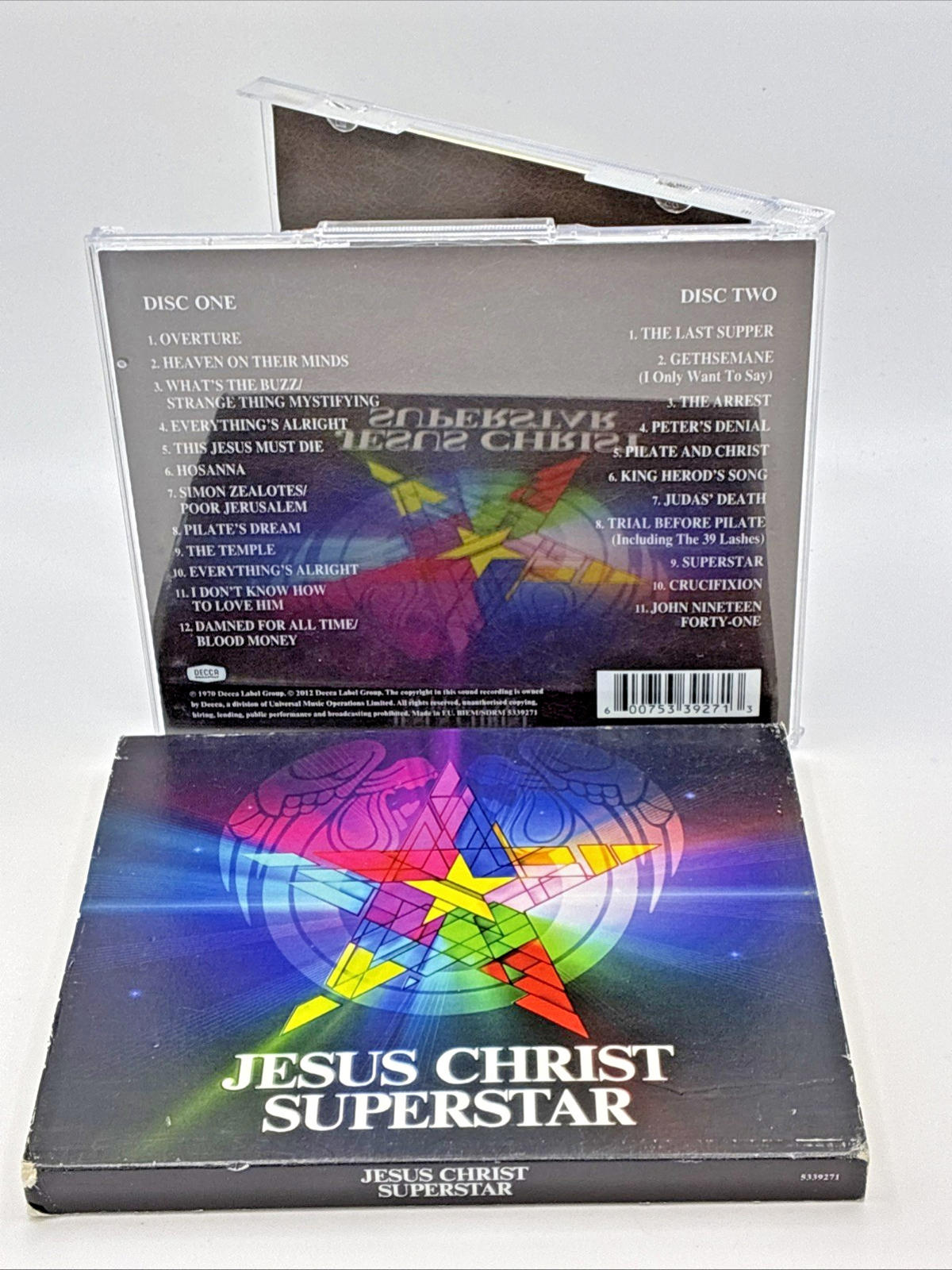 Jesus Christ Superstar 1970 Original Studio Cast. 2012 double CD. Mint Condition
