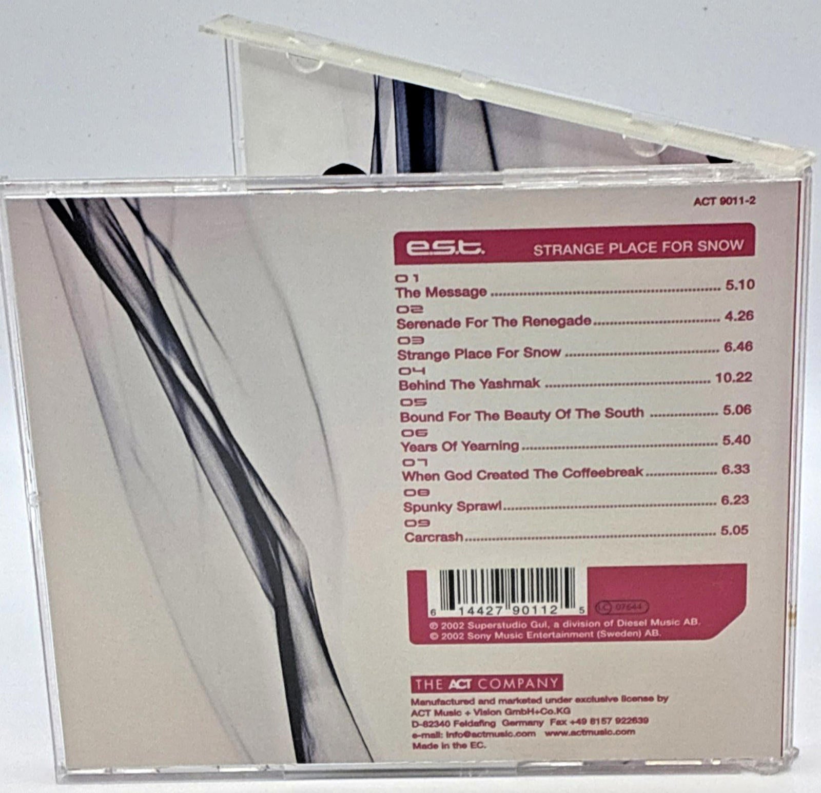 Esbjorn Svensson Trio - Strange Place for Snow  Refurbished Mint Like New CD