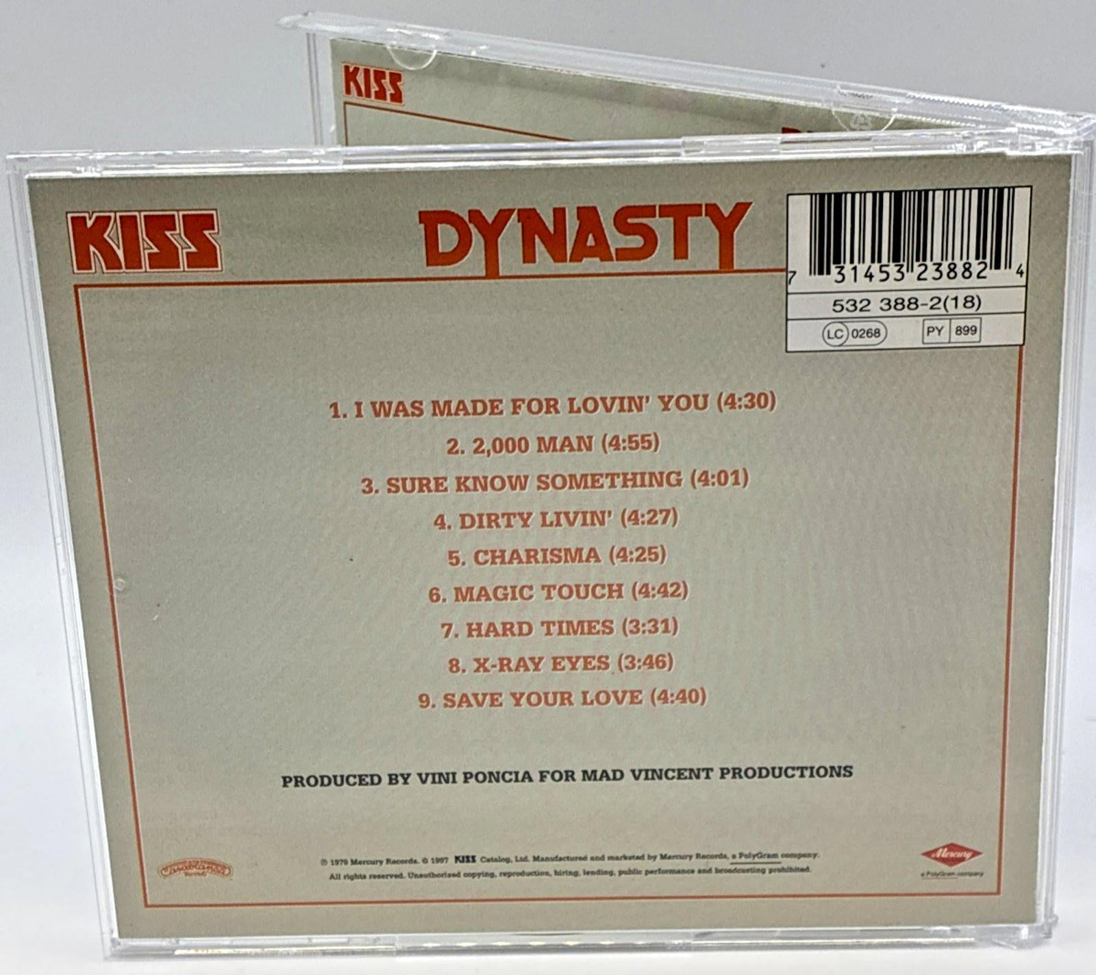 Kiss : Dynasty CD (1997)  Mercury 532-388-2(18) Mint Condition RARE