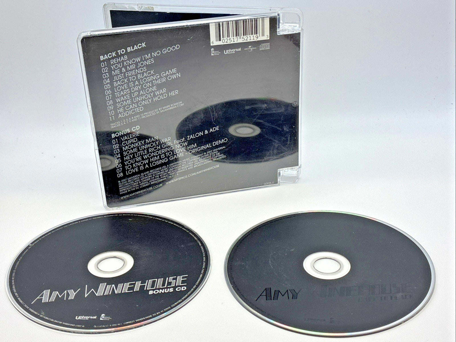 Amy Winehouse Back To Black double Refurbished CD UK Universal 2007 2CD
