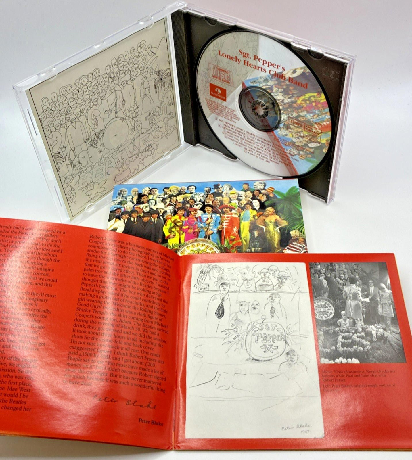 Beatles Sgt Pepper CD Original Sleeve, Booklet In Nr Mint Condition refurbished