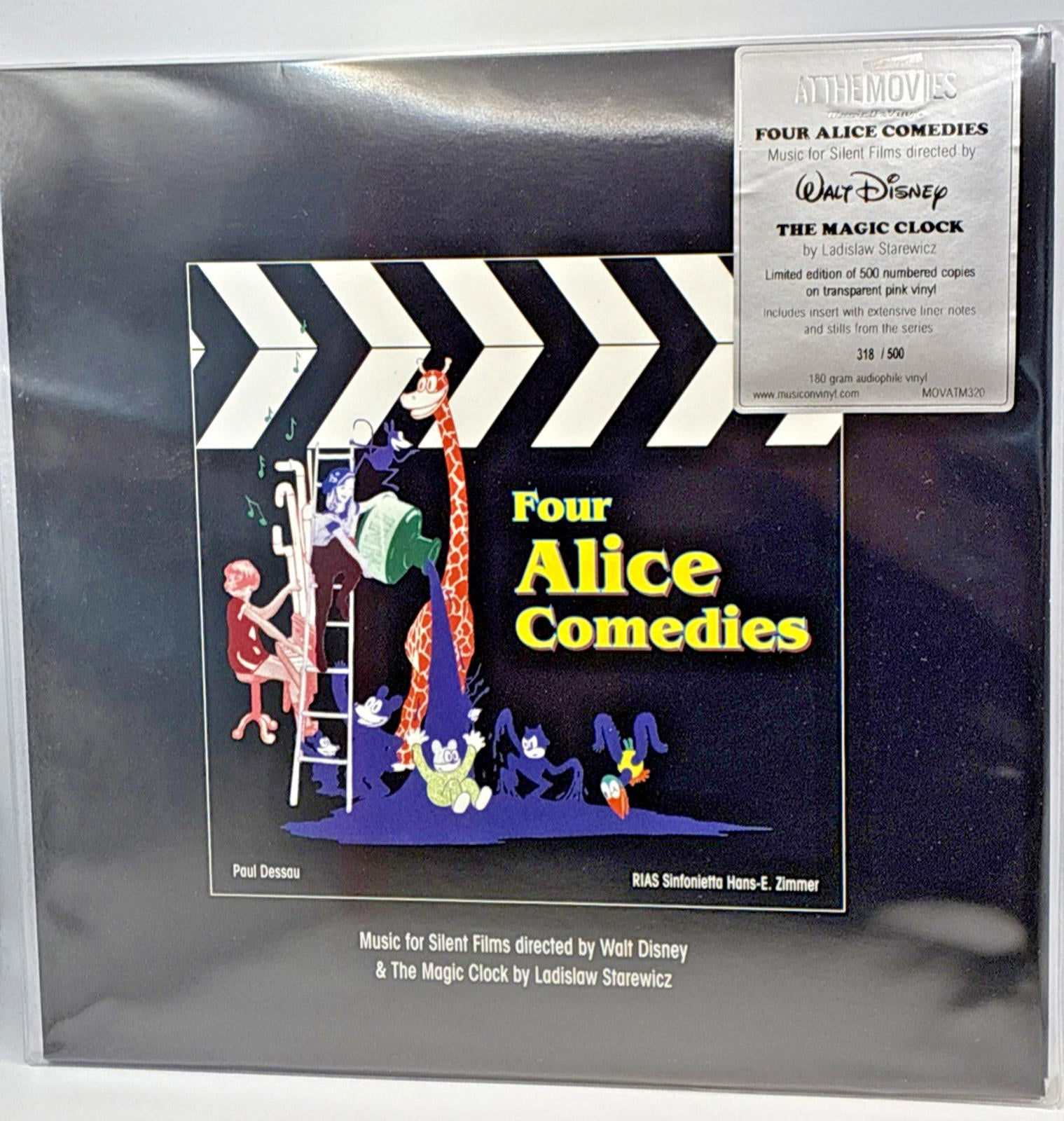 Four Alice Comedies OST Vinyl LP record Limited Edition Numbered pink 2021 New