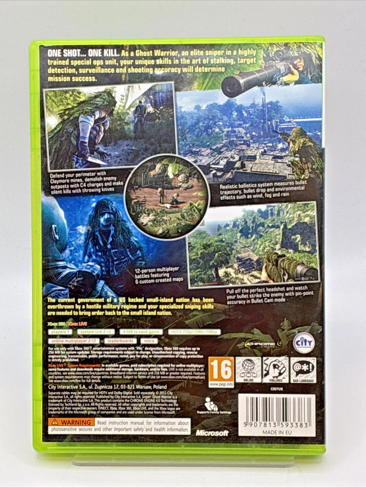 Sniper Ghost Warrior Extended Edition Xbox 360 Refurbished Game Tracked P&P