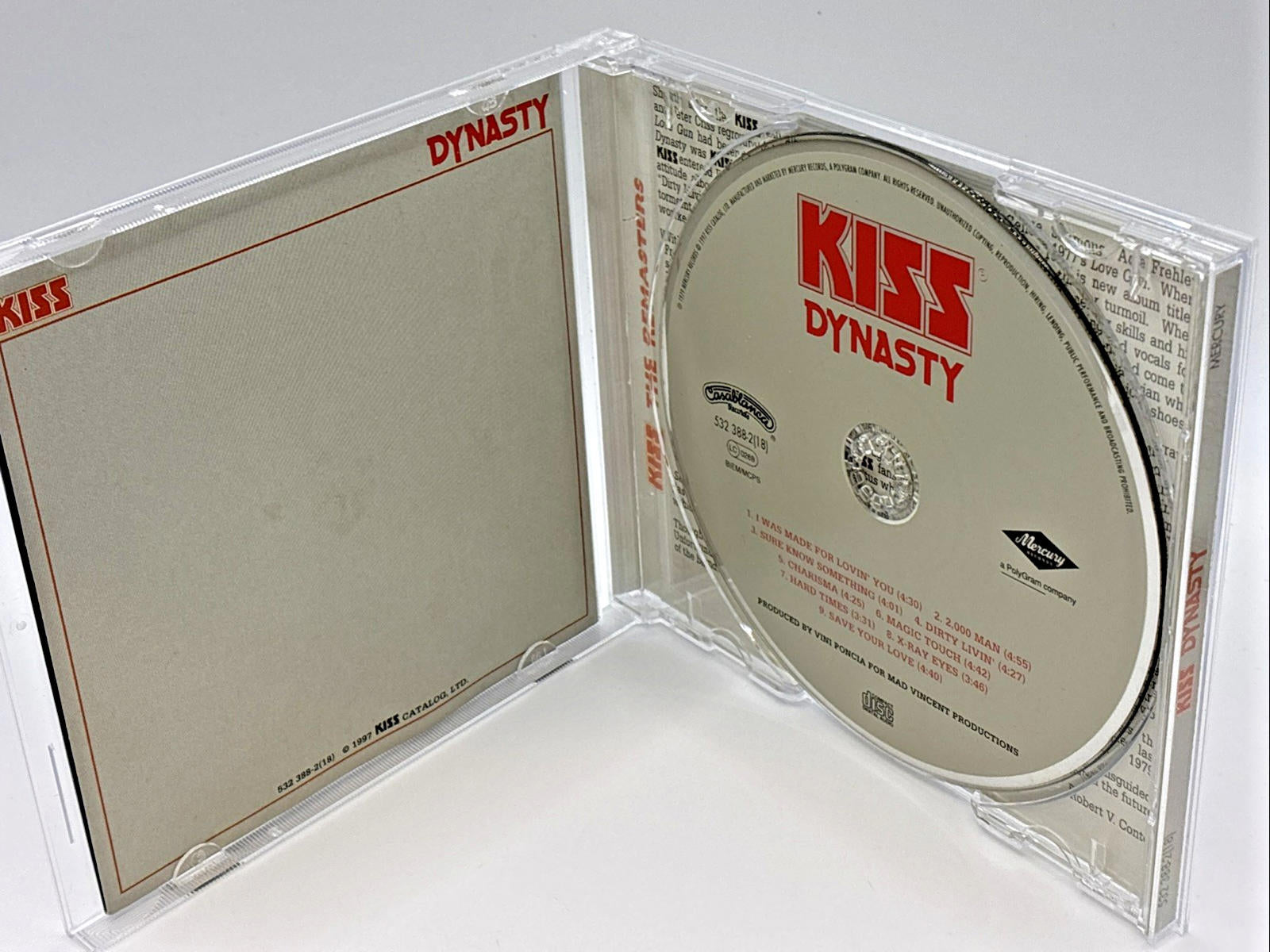 Kiss : Dynasty CD (1997)  Mercury 532-388-2(18) Mint Condition RARE