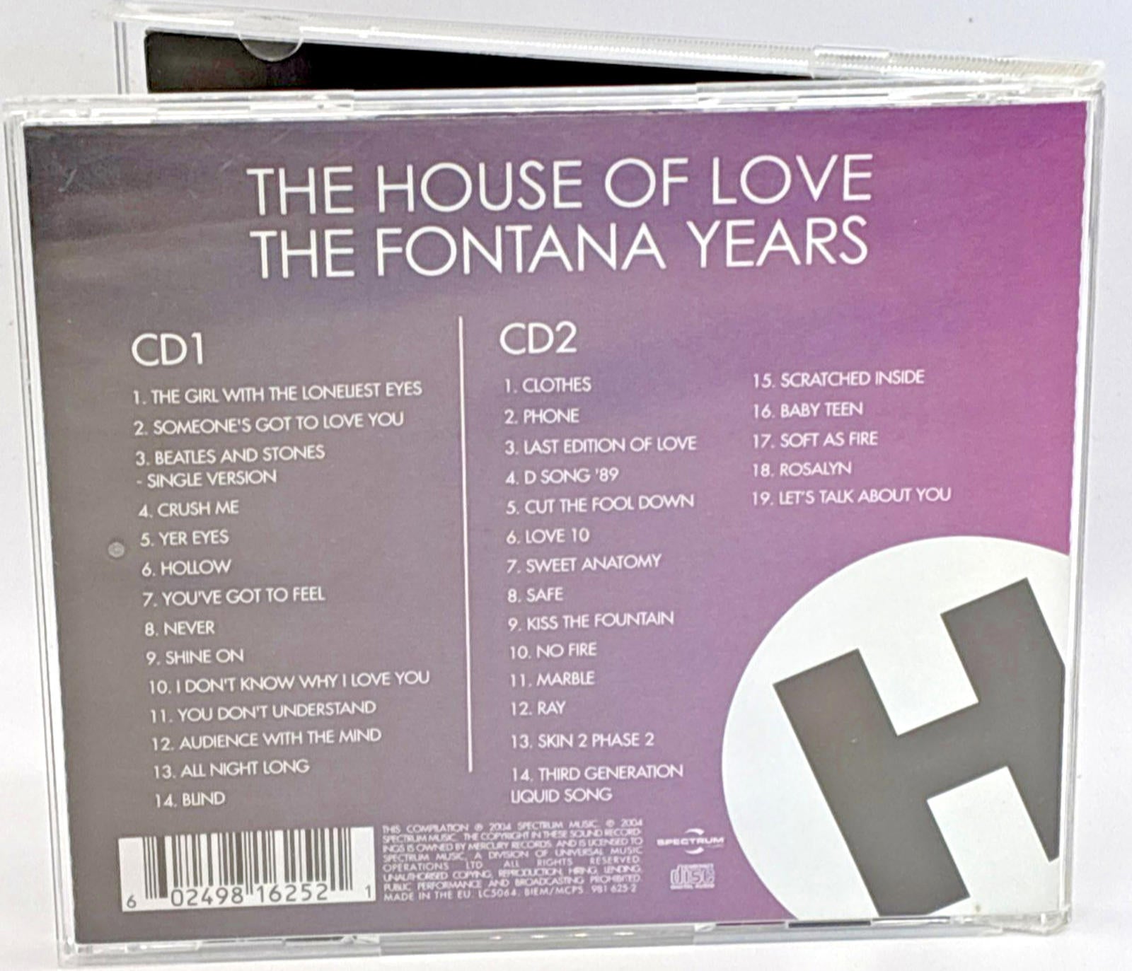 Fontana Years by The House of Love 2xCD 2004 Refurbished Mint Like New Condition