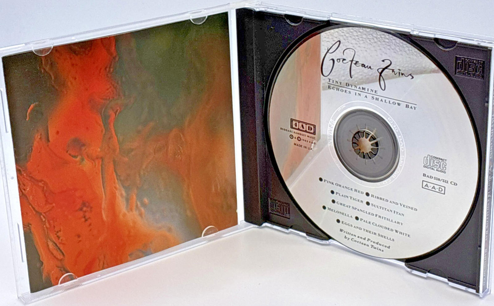 Cocteau Twins –Tiny Dynamine • Echoes In A Shallow Bay Refurbished CD 1985 Mint