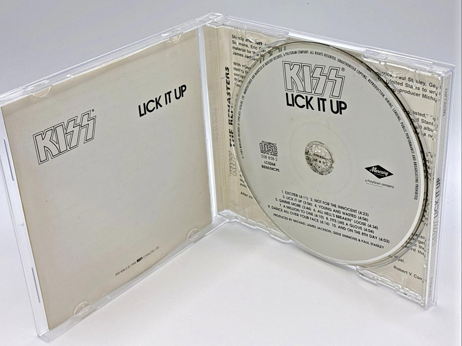 KISS : Lick It Up CD (1998) Mercury 558-858-2 Mint Condition