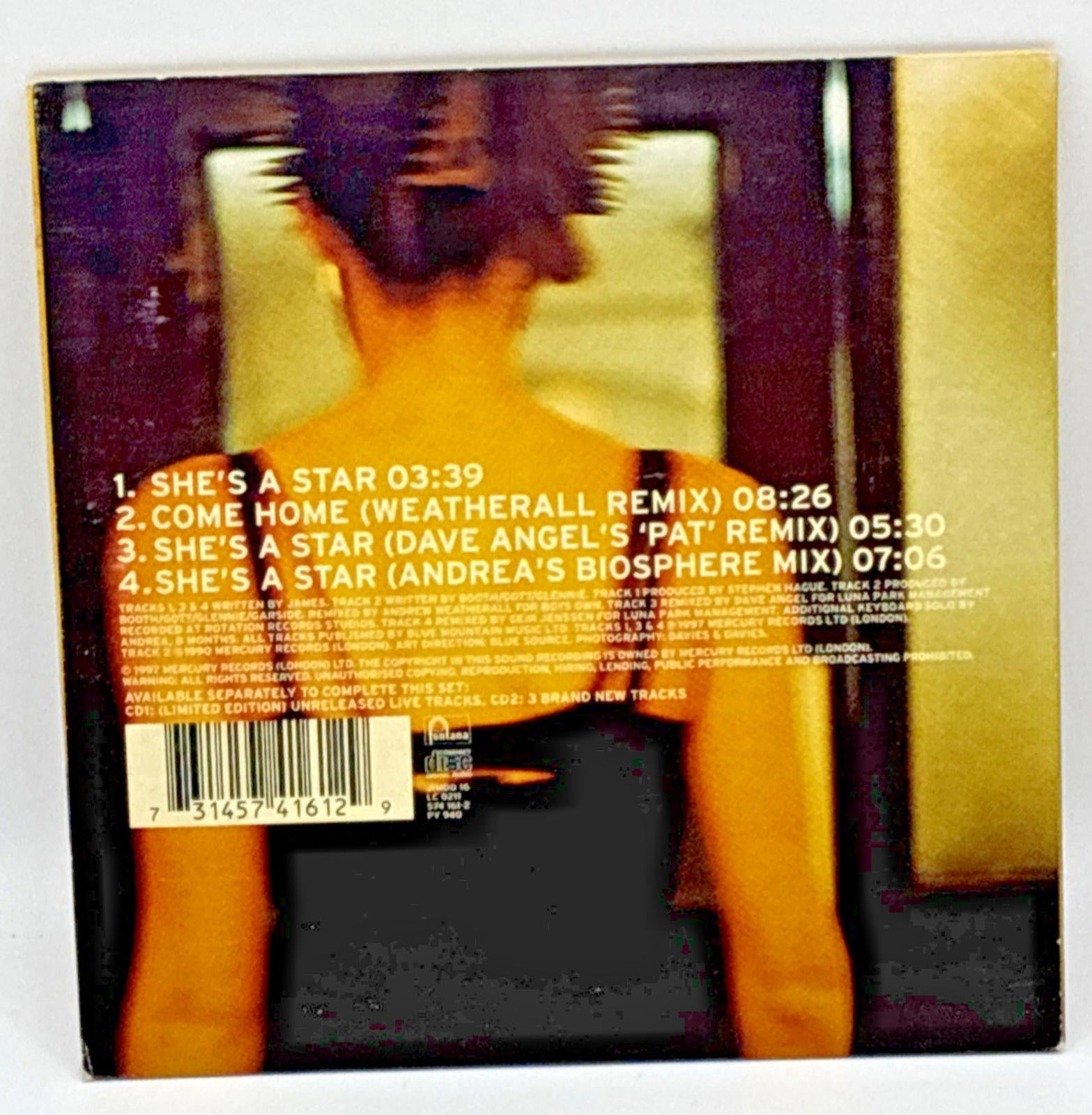 James - She's A Star - Refurbished CD - Cardboard Sleeve - Mint Condition