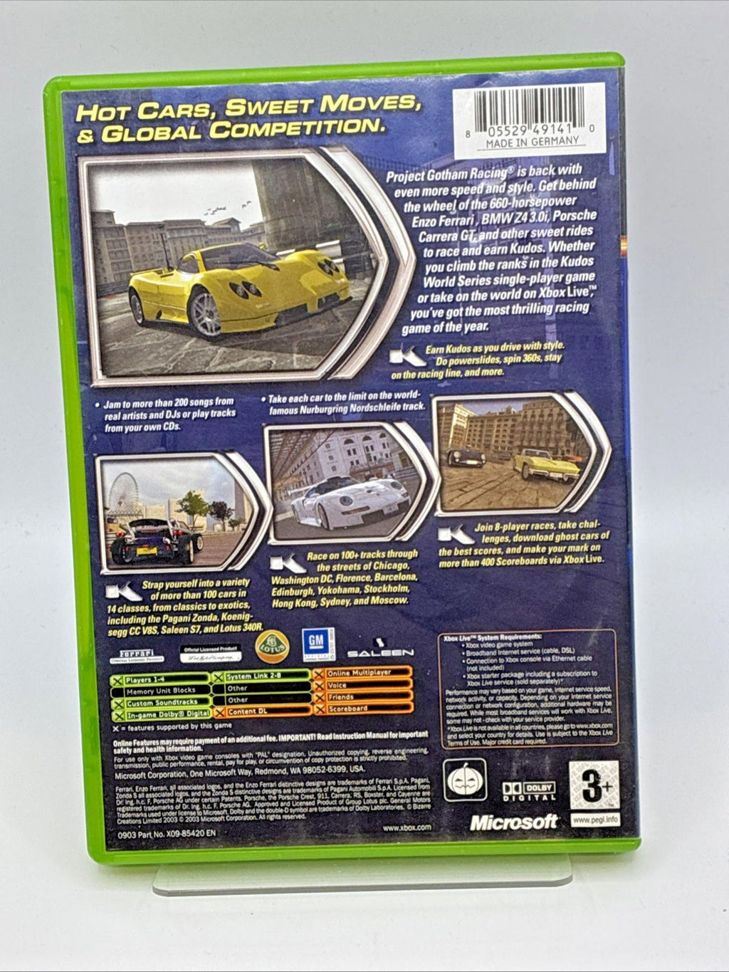 Project Gotham Racing 2 (Original Xbox) Refurbished Game Nr Mint Condition