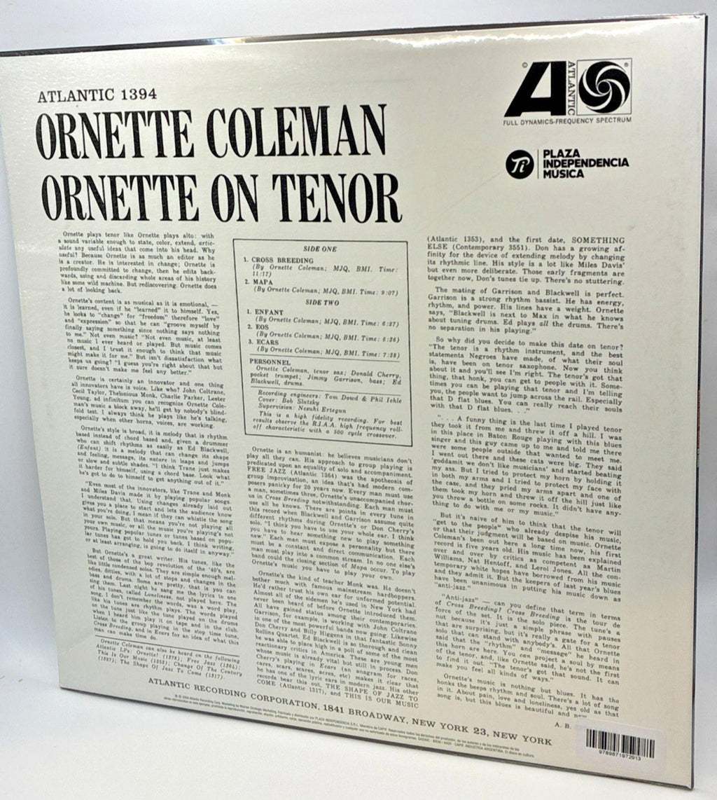 Coleman, Coleman / Ornette On Tenor Vinyl LP New/Sealed Tracked P&P