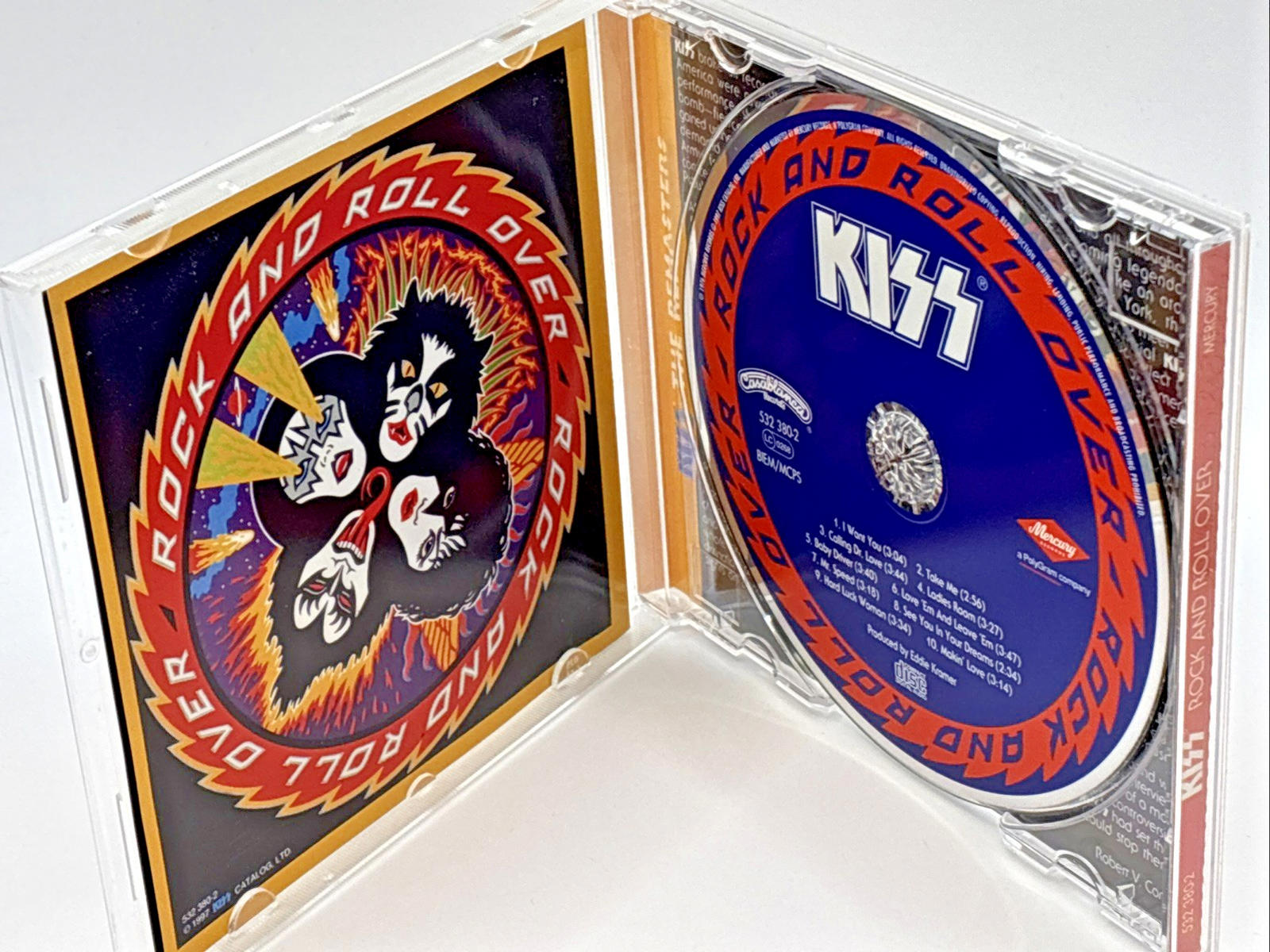 KISS: Rock and Roll Over remasters 1997 Mercury 532-380-2 Mint Condition