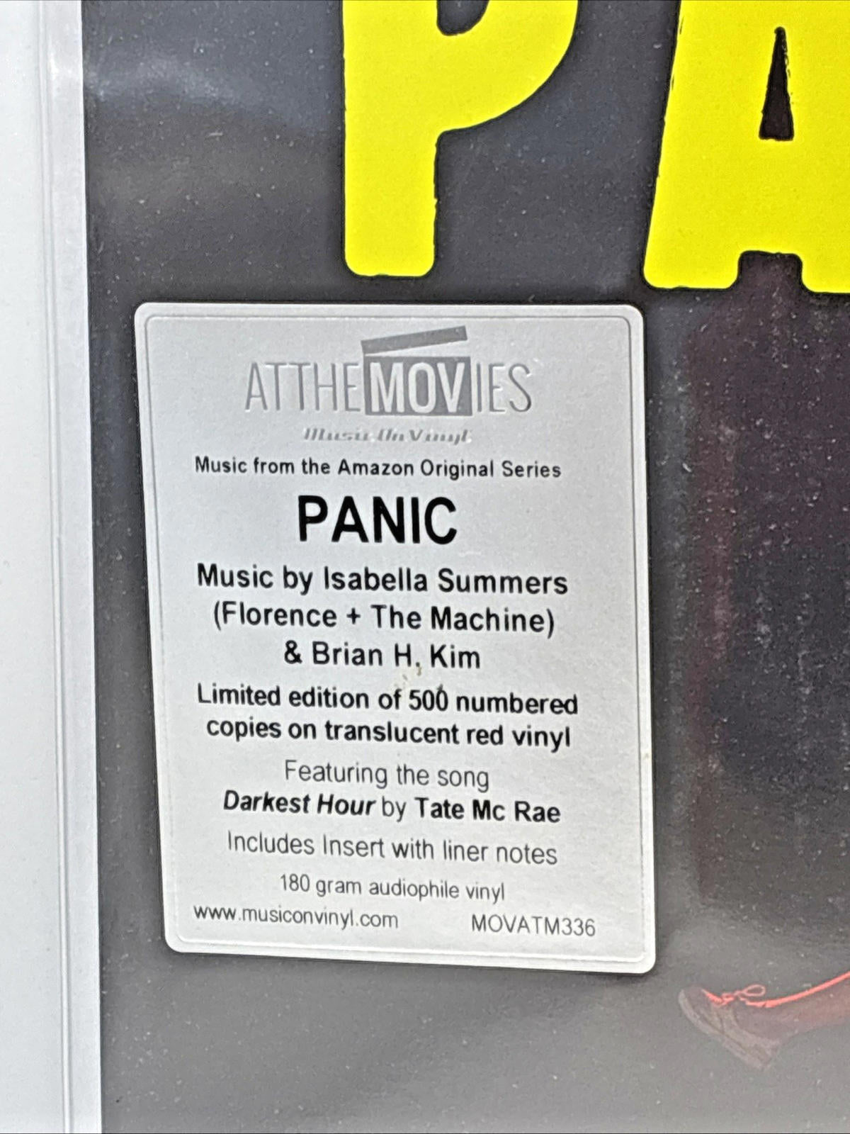 OST: Panic (Coloured) - LP vinyl New/Sealed Tracked P&P