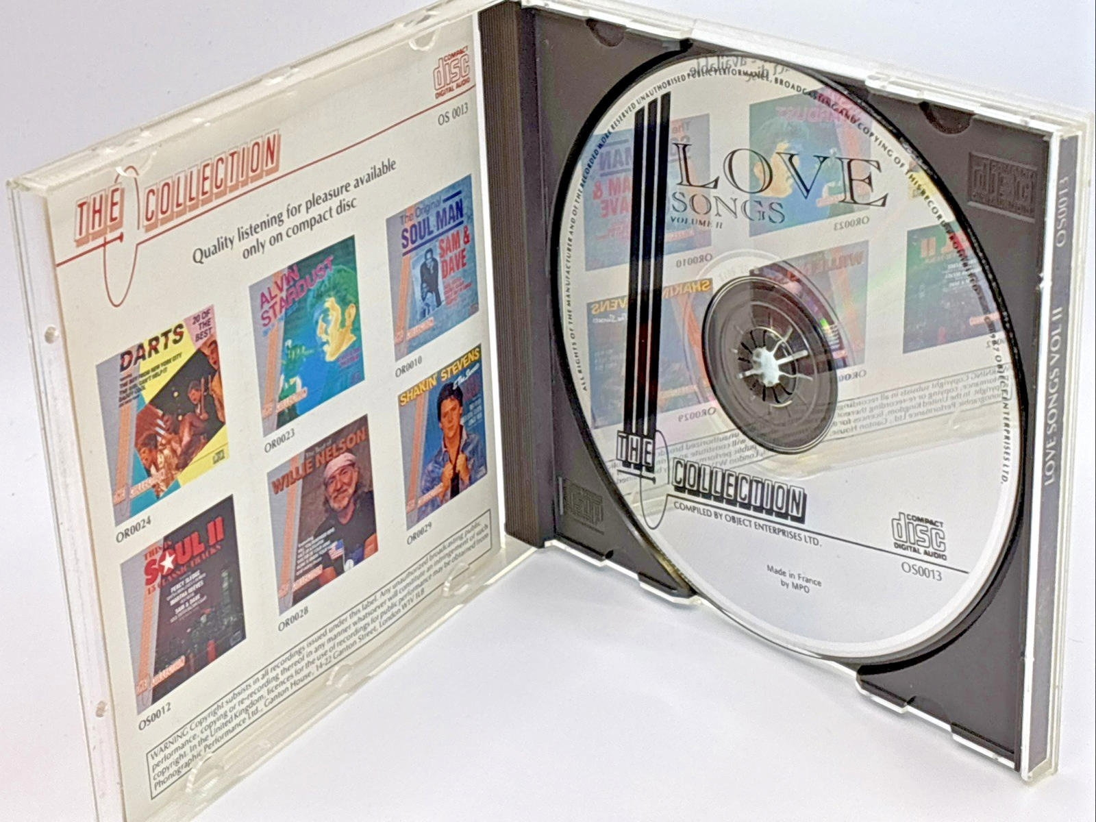 Various Artists - Love Songs Volume 2: The Collection (CD 1987) Mint Condition