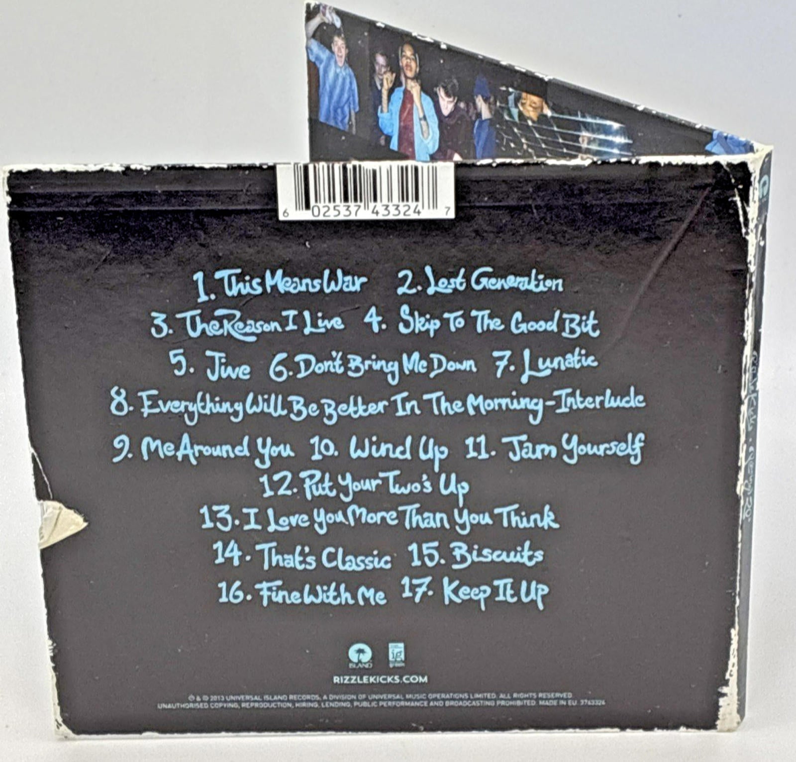 Roaring 20s CD Rizzle Kicks Refurbished Used Mint Condition CD Cover is Fair