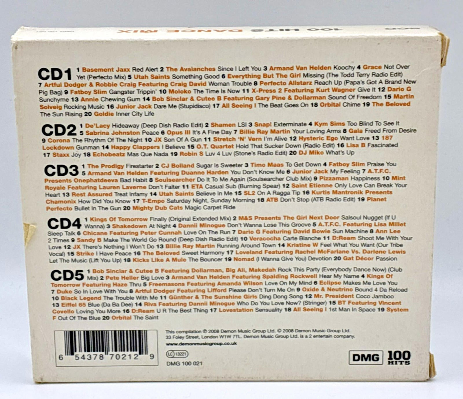 100 Hits  Dance Mix CD -Refurbished Nr Mint Condition