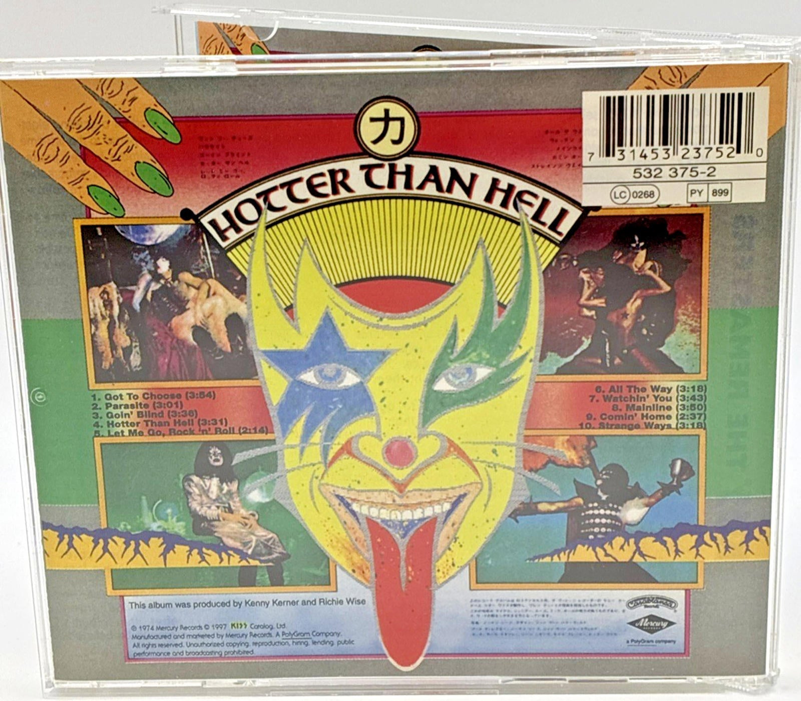 Hotter Than Hell by Kiss (CD, Remastered. Mercury 532-375-2 Mint Condition