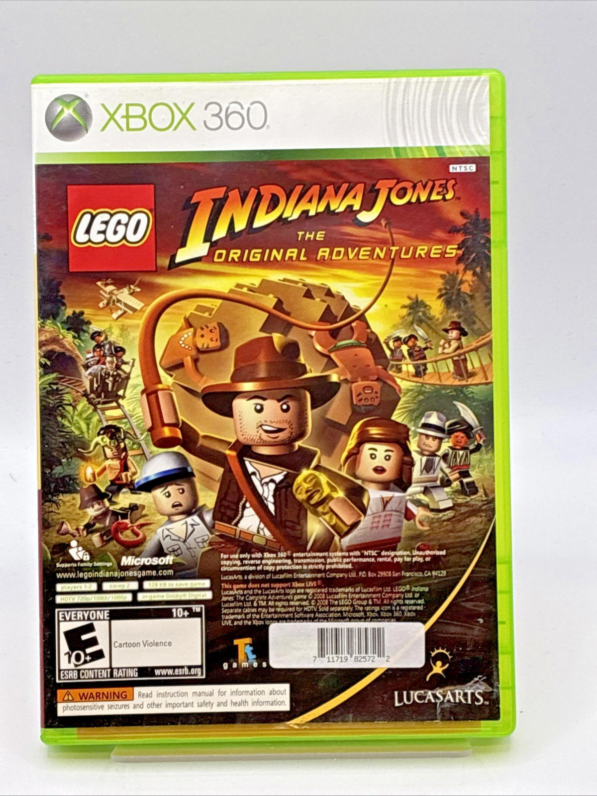 Lego Indiana Jones & Kung Fu Panda Xbox 360  region Free Nr Mint