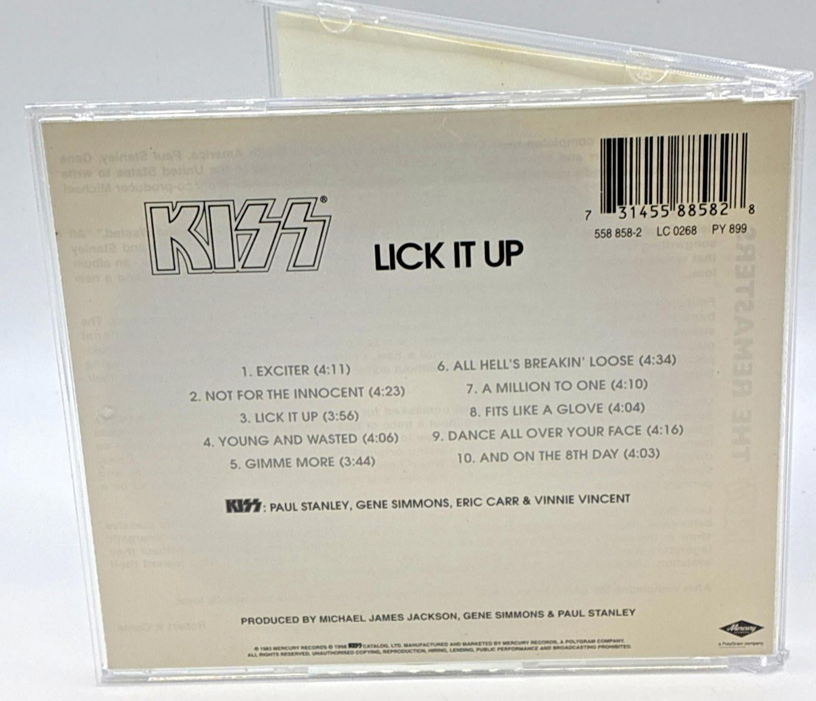 KISS : Lick It Up CD (1998) Mercury 558-858-2 Mint Condition