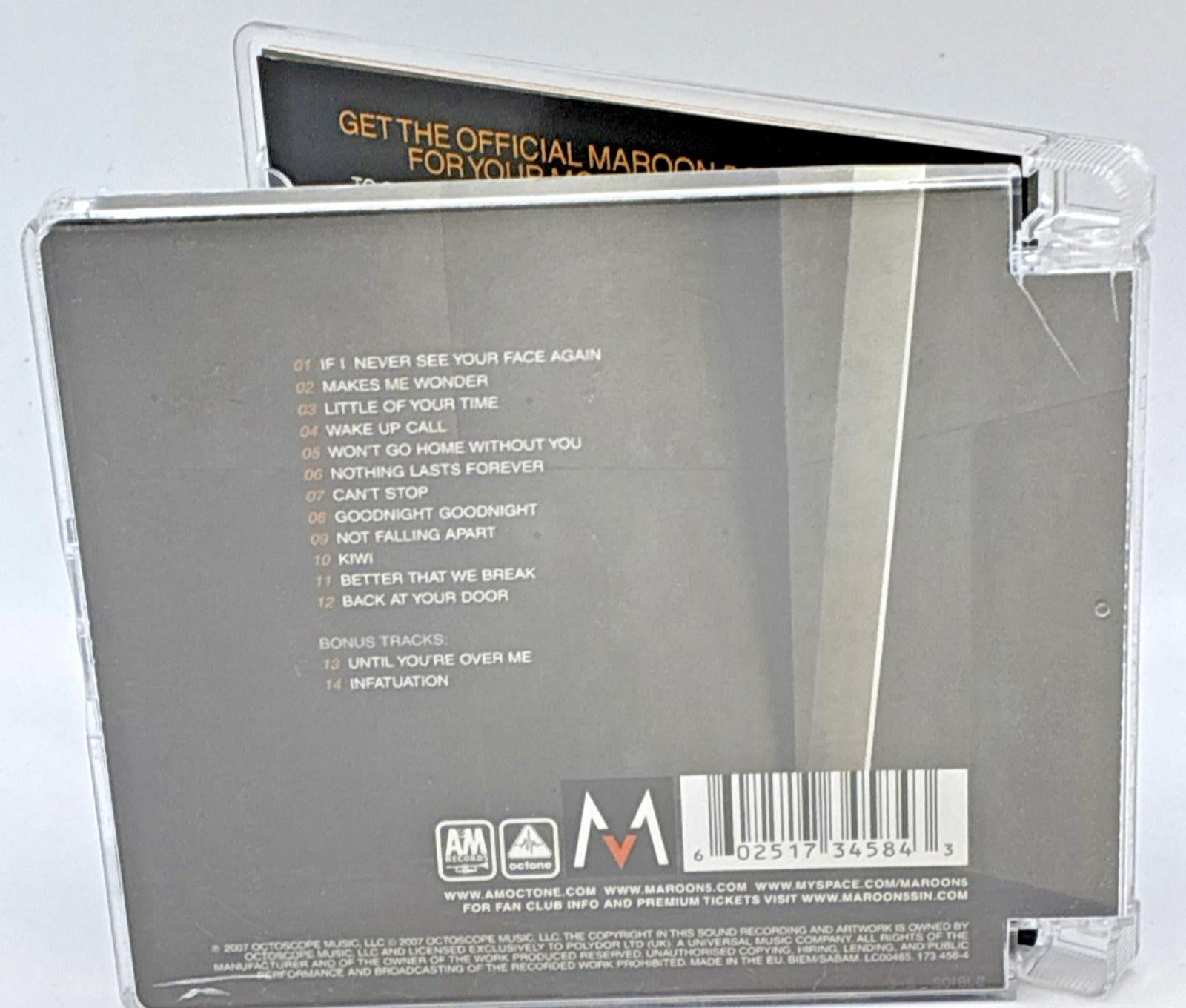 Maroon 5 - 'It wont be soon before long (special edition) Used Refurbished CD