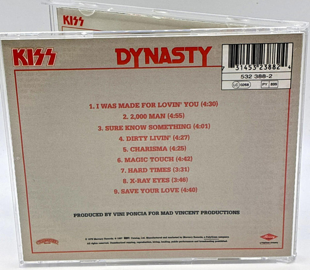 Kiss Dynasty CD 997 Remastered  Mint Condition Mercury 532-388-2