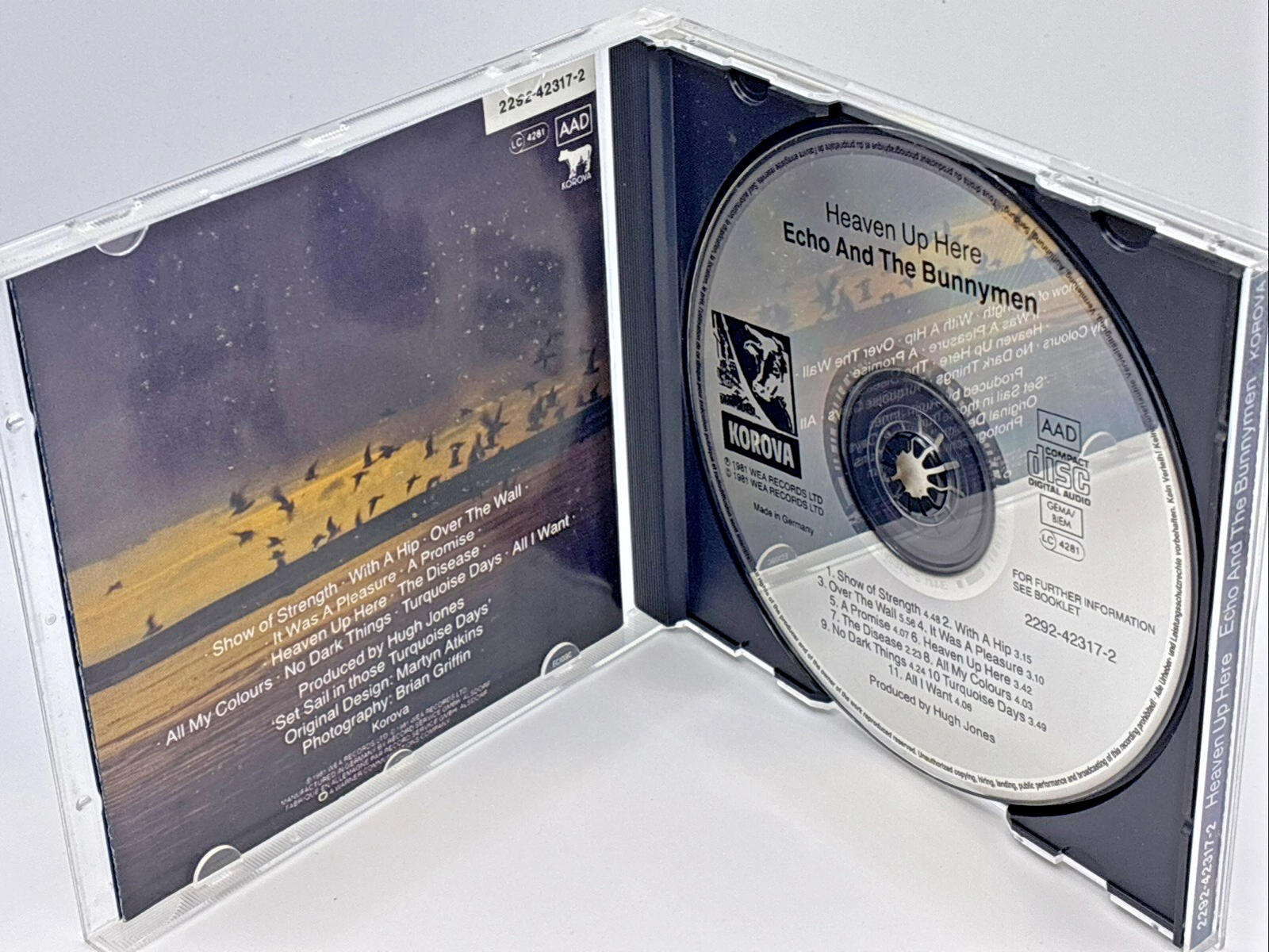Echo & The Bunnymen : Heaven Up Here CD (1988) Refurbished Like New Condition