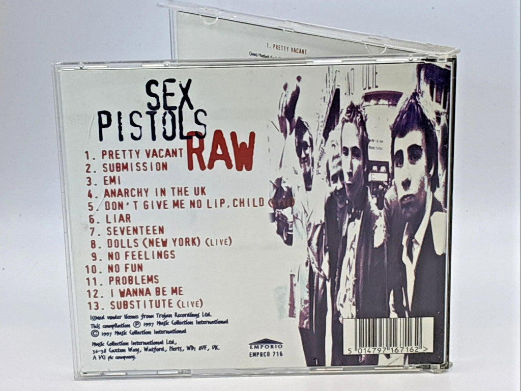 Sex Pistols Raw CD UK Emporio 1997 EMPRCD716 Refurbished Nr Mint Condition