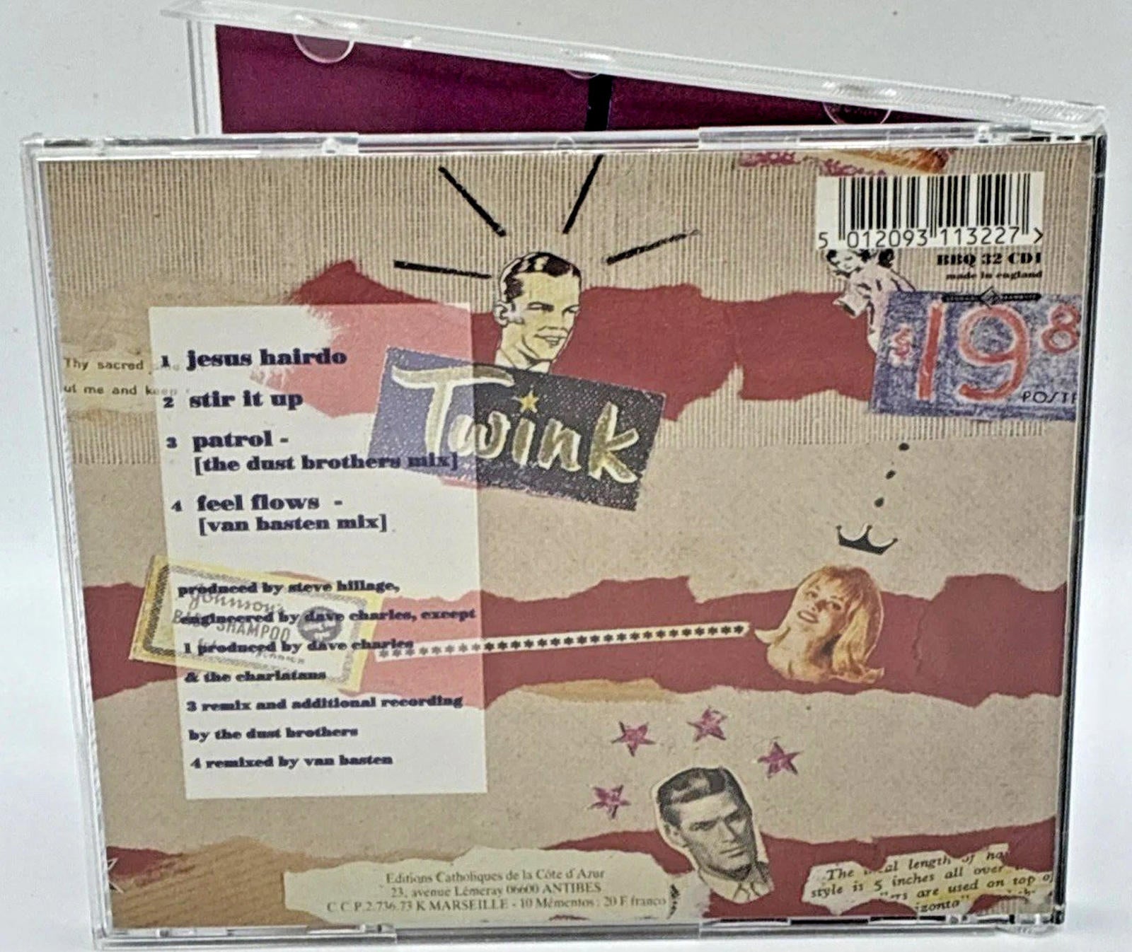 Charlatans - Jesus Hairdo CD (1994) Mint Condition CD 1 Red Cover From Boxset