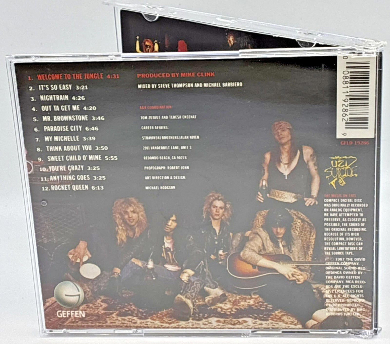 Appetite For Destruction Guns N' Roses 1999 Refurbished CD like new mint