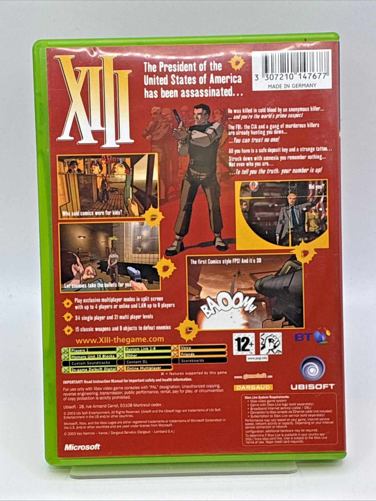 XIII (Original Xbox) Refurbished Game Nr Mint Condition