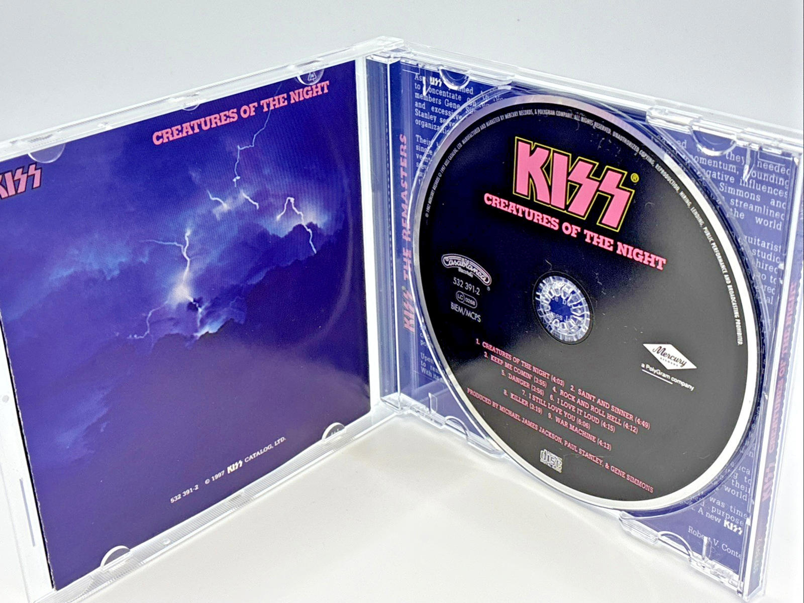 KISS : Creatures of the Night CD (1997)  Mercury 532-391-2 Mint Condition