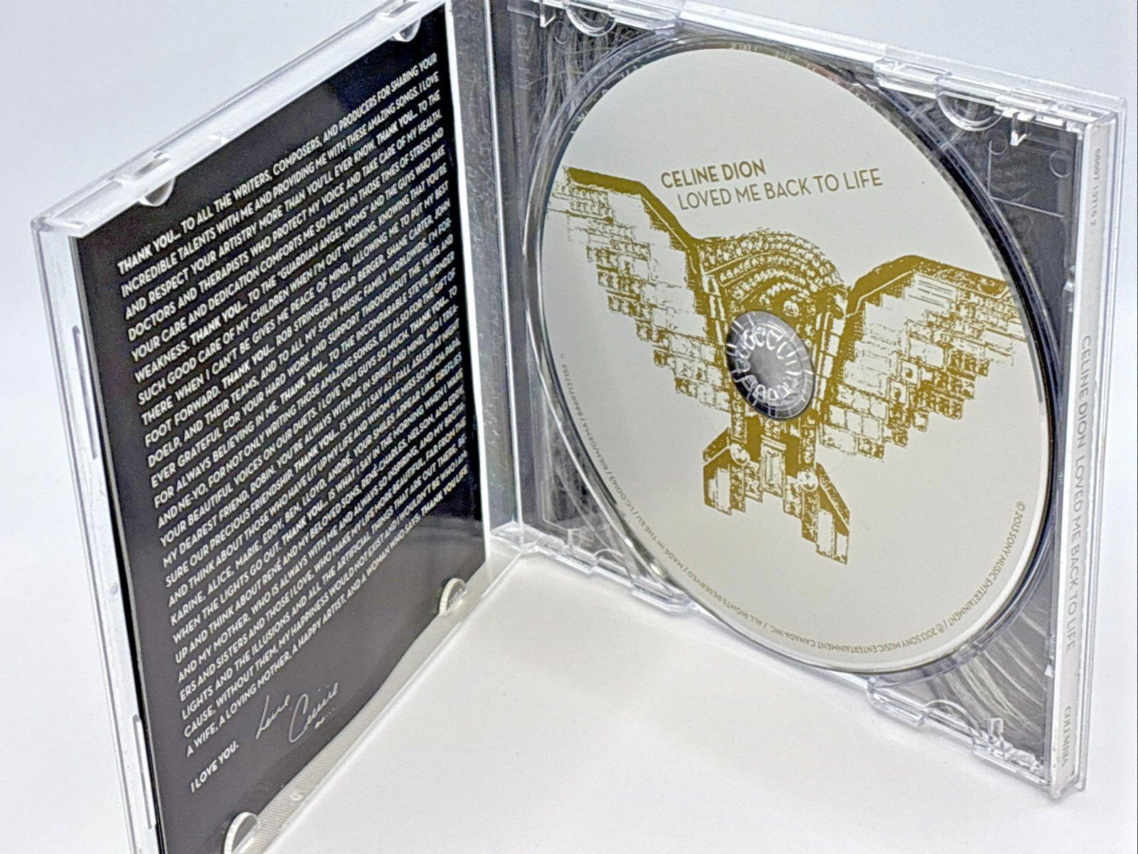 Celine Dion - Loved Me Back to Life  Refurbished Mint Condition CD