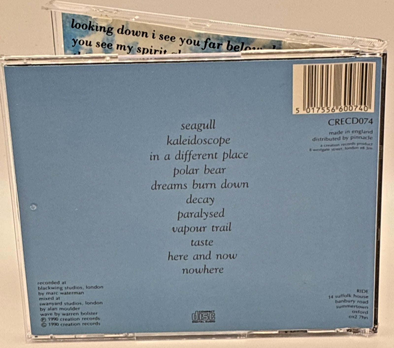 Ride : Nowhere Refurbished Like New Condition CD