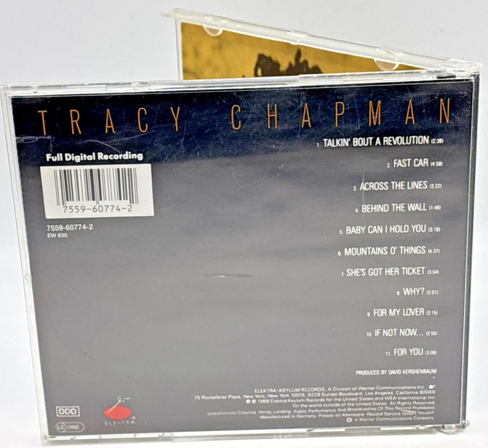 Tracy Chapman - Tracy Chapman CD - 1988 Refurbished Nr Mint Condition