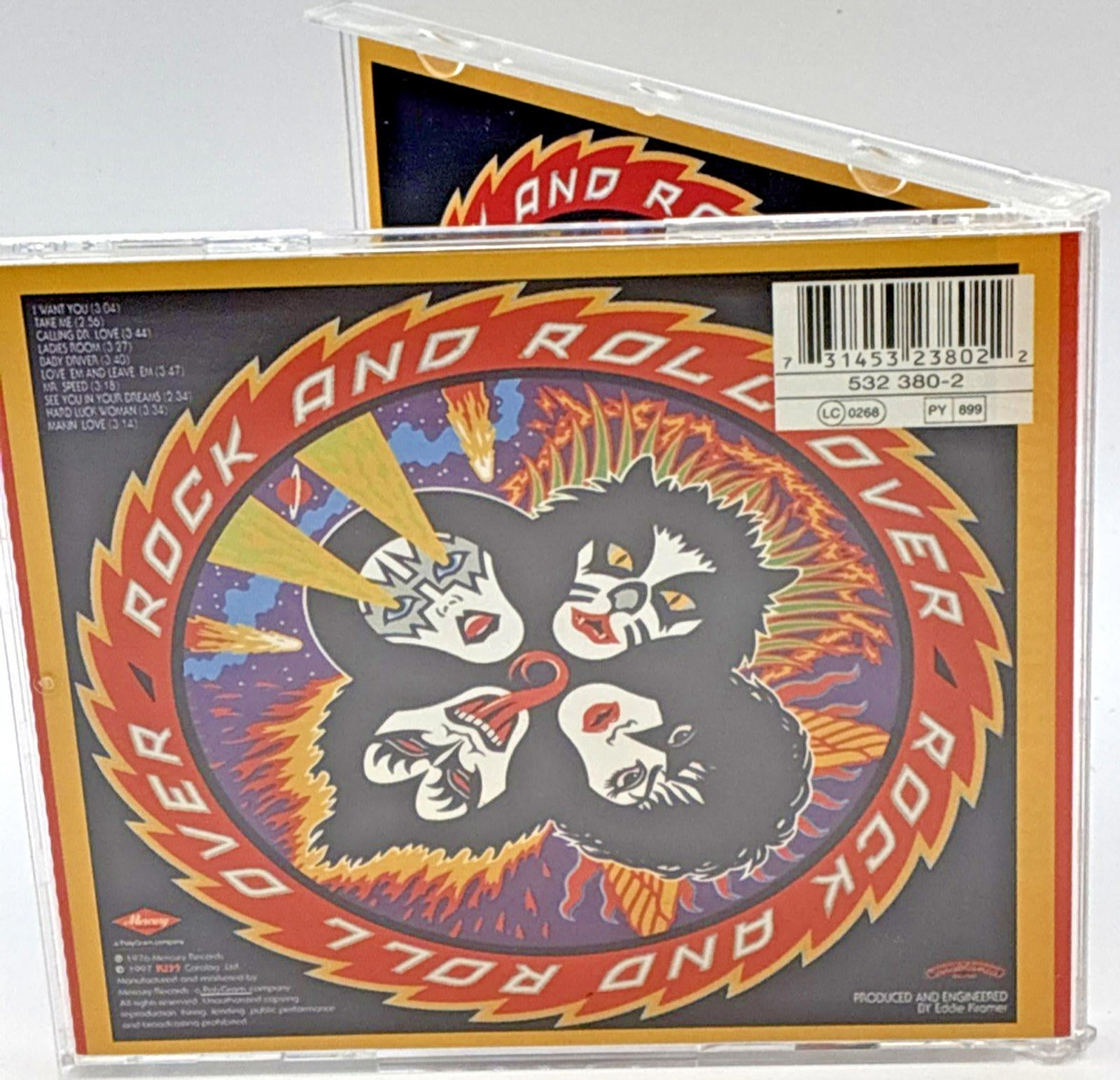 KISS: Rock and Roll Over remasters 1997 Mercury 532-380-2 Mint Condition