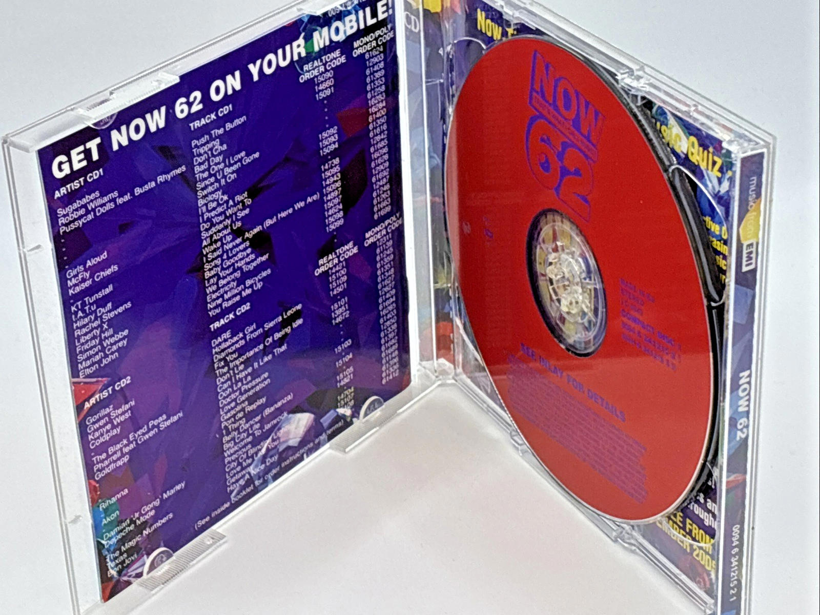 Now That's What I Call Music! 62 by Various Artists (CD, 2005) Used Refurbished