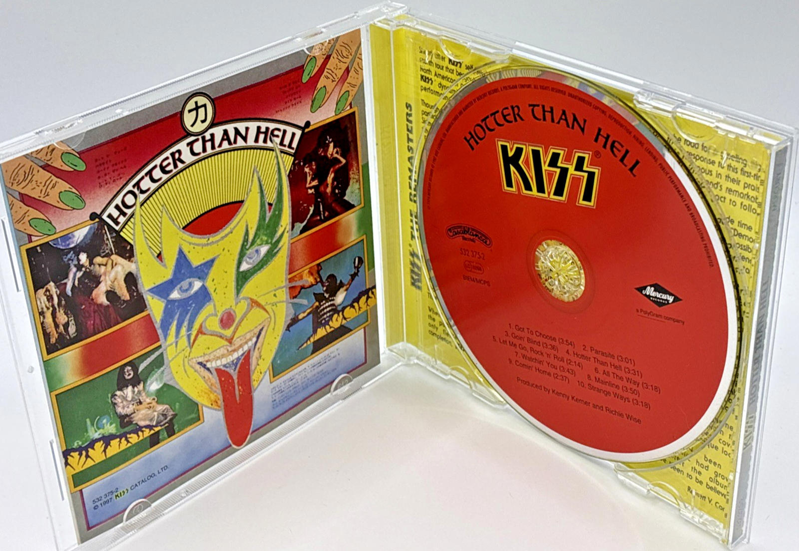 Hotter Than Hell by Kiss (CD, Remastered. Mercury 532-375-2 Mint Condition