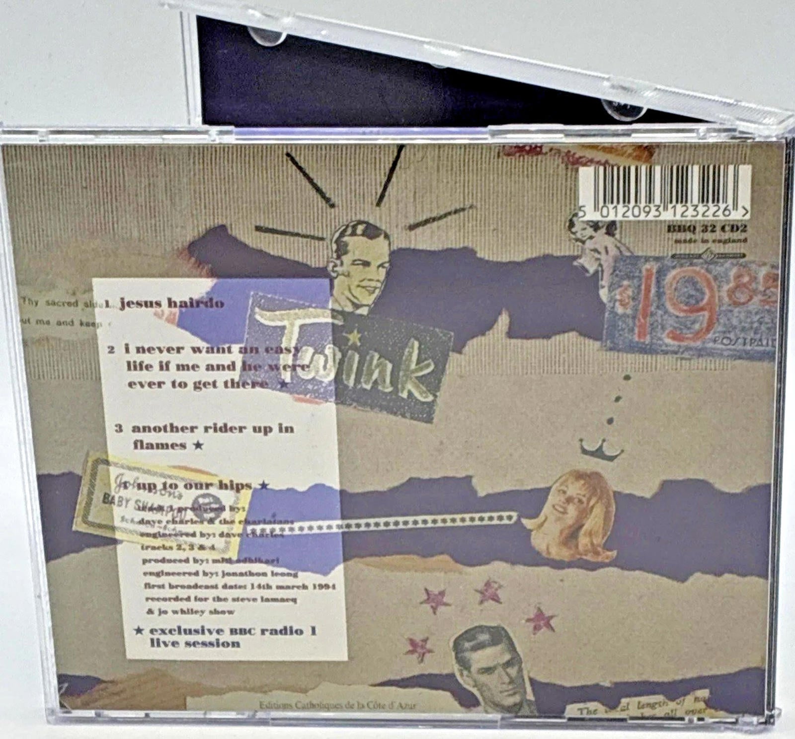 Charlatans Jesus hairdo From Boxset Refurbished Mint Condition CD 2 Blue Cover