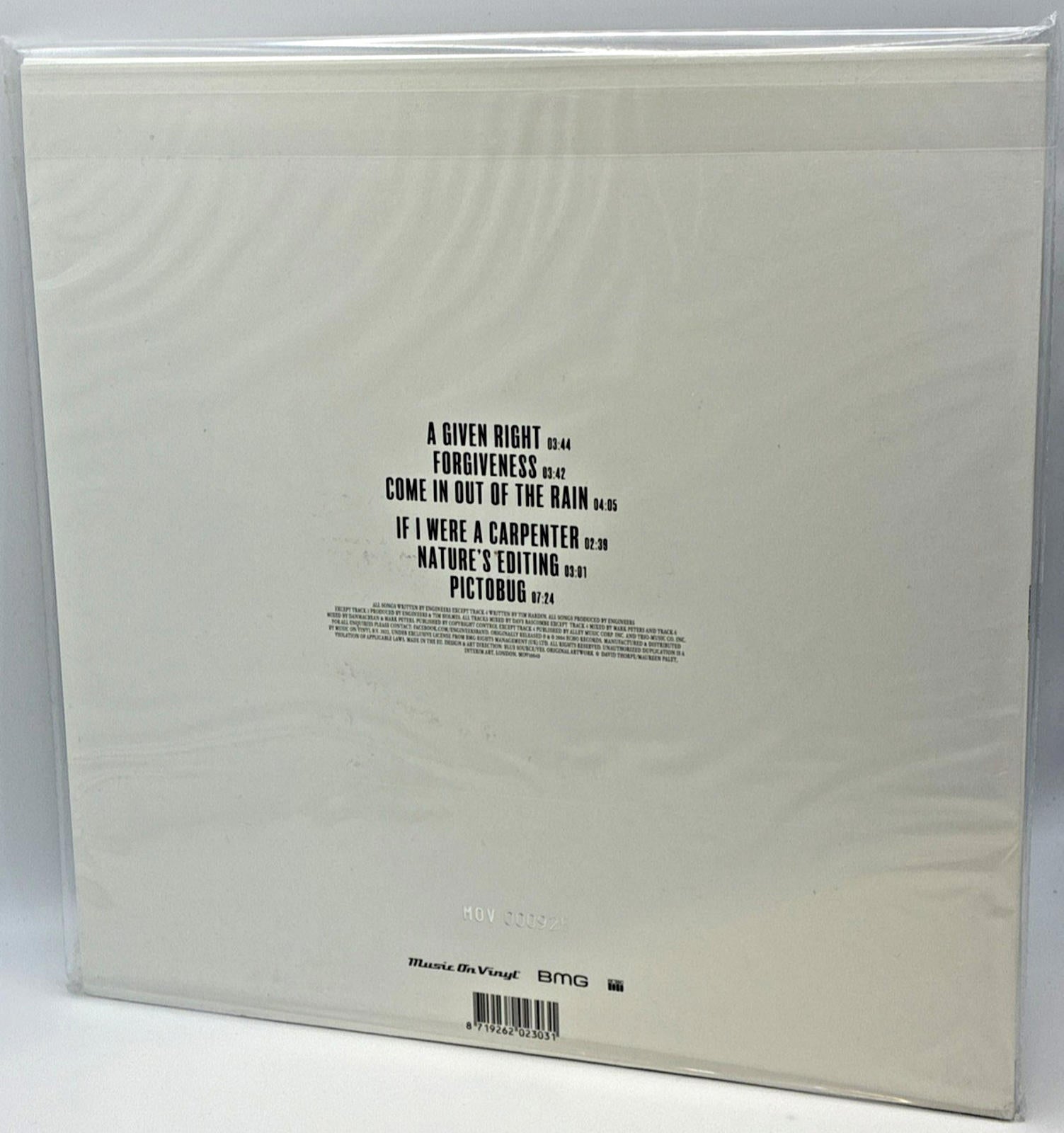 Engineers / Folly (10inch Coloured ) RSD22 Vinyl New/Sealed Tracked P&P